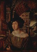 Ambrosius Holbein Portrait of a Young Man, oil painting on canvas